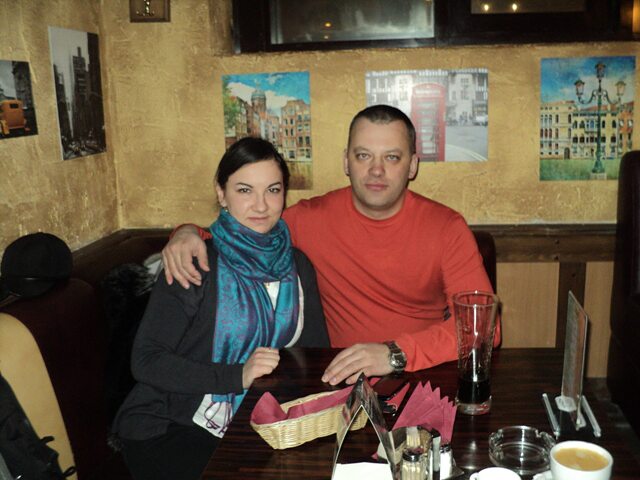 Январь 2013 г. С двоюродной сестрой Катюшкой в Санкт-Петербурге.